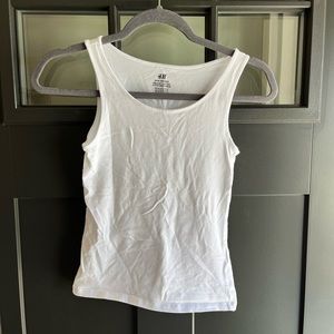 White kids tank top